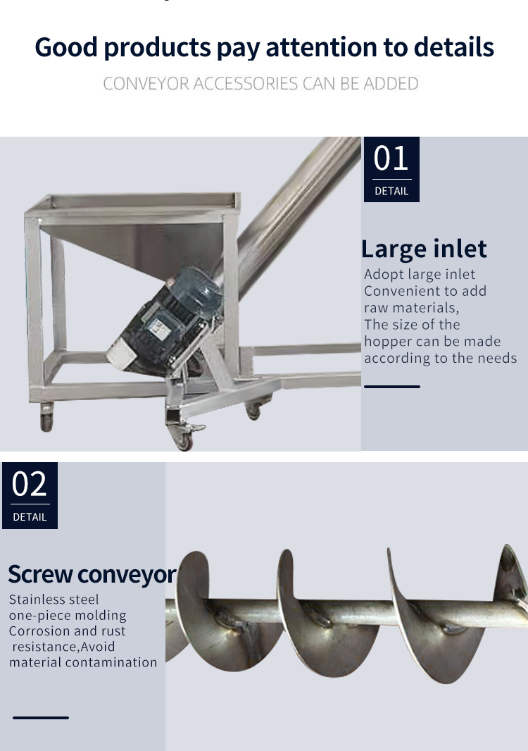 particle inclined screw conveyor