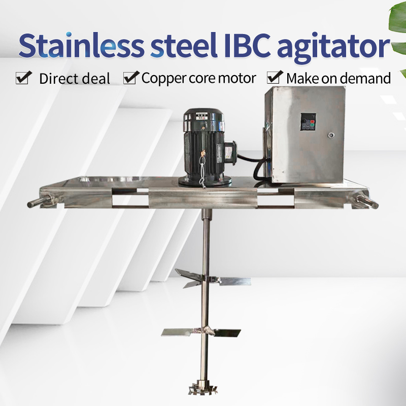 Stainless steel IBC liquid agitator