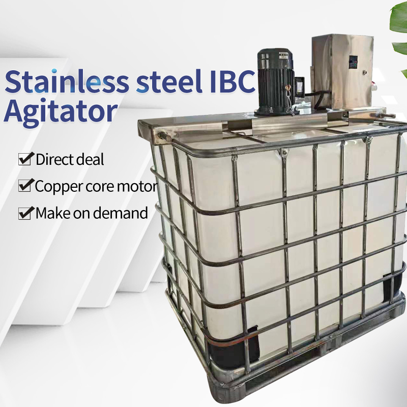 Industrial water treatment low-speed IBC agitator