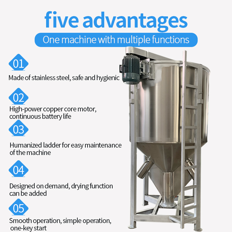 Stainless steel vertical mixer