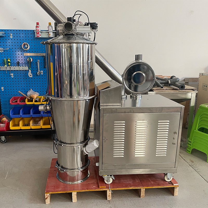 Stainless steel vacuum feeding machine