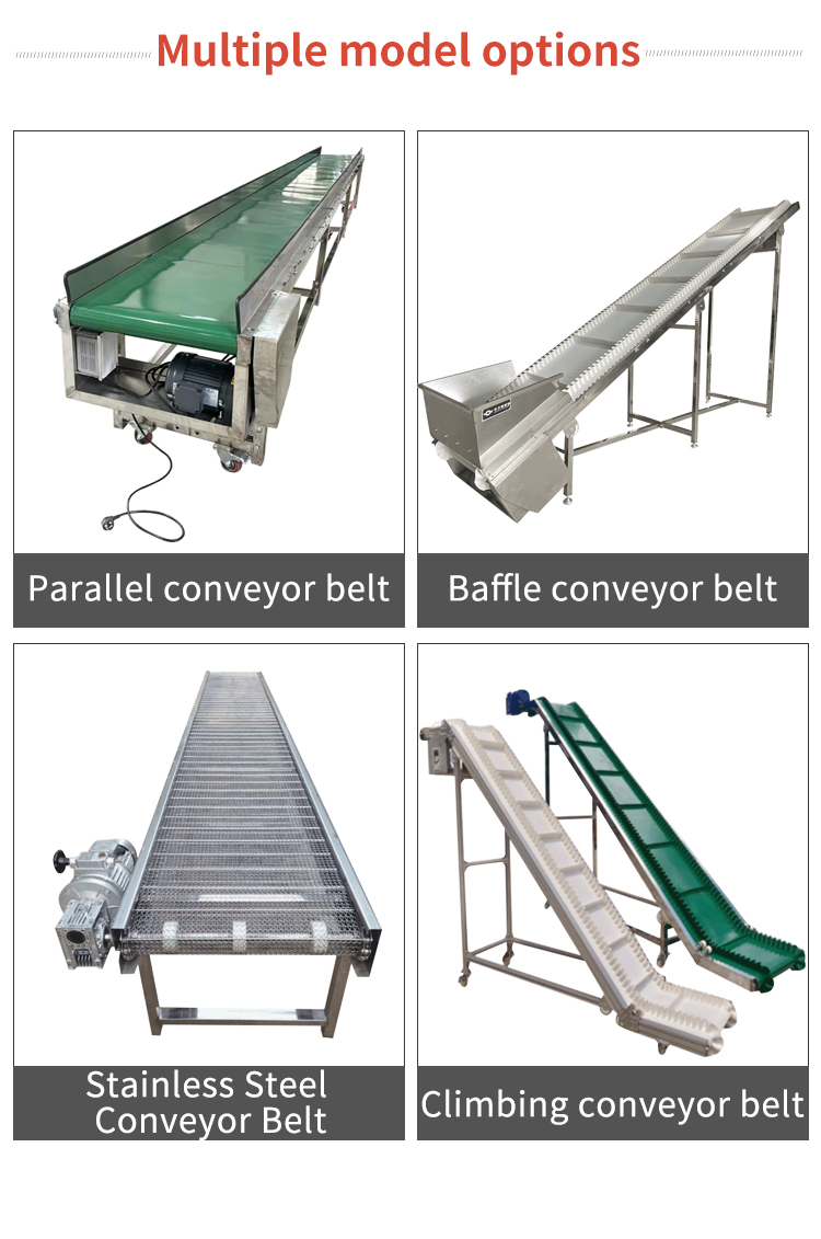 Chemical inclined conveyor belt baffle conveyor belt