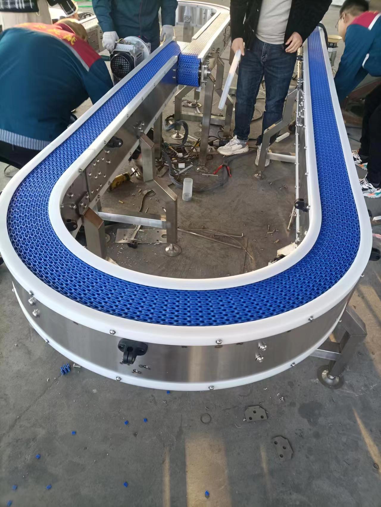 Stainless steel chain plate conveyor