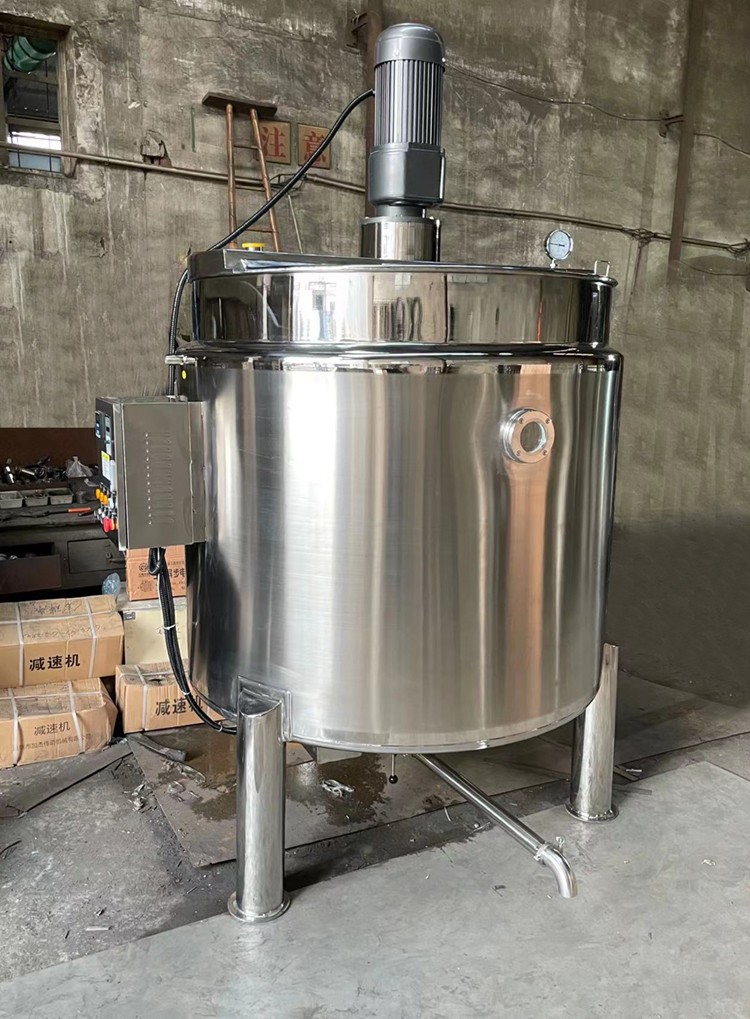 Electric heating double-layer mixing tank