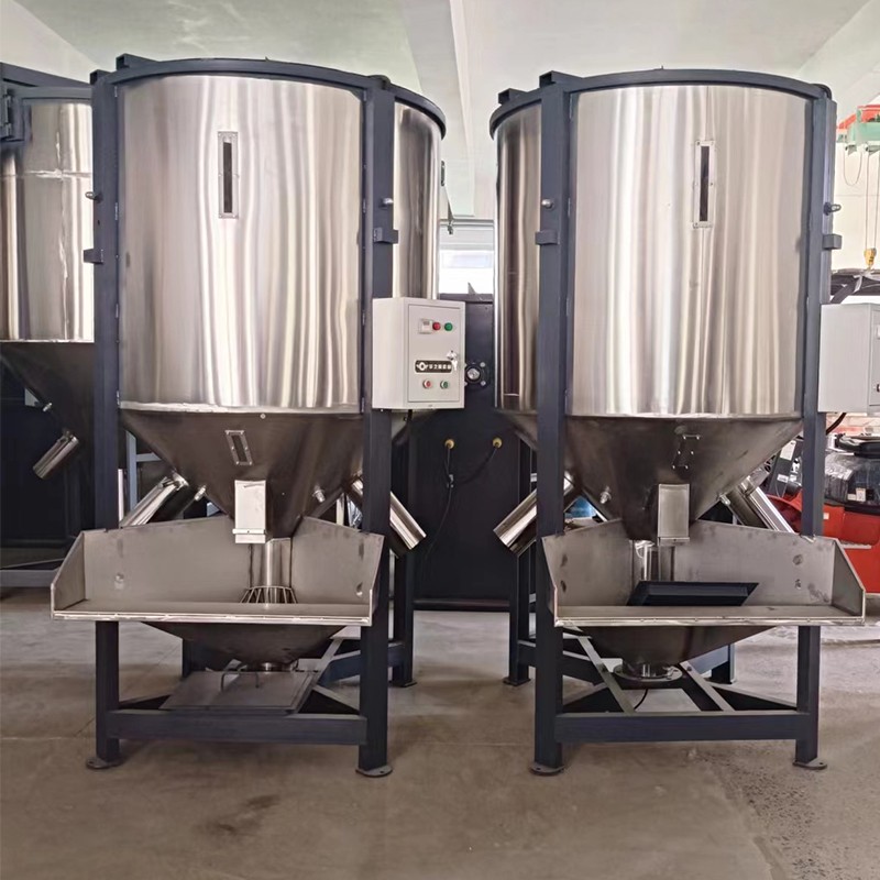 Stainless steel vertical drying particle mixer