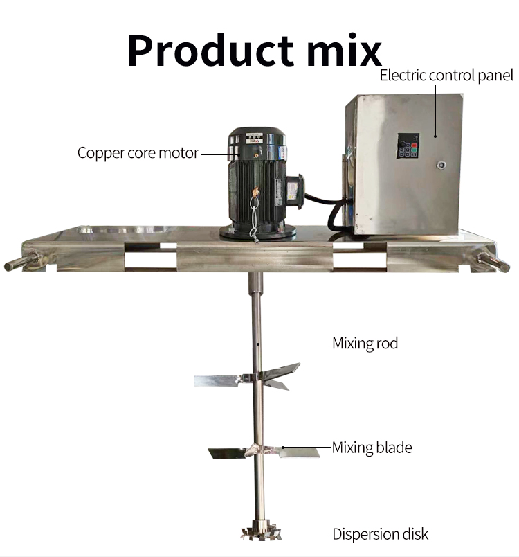 Stainless steel high-speed liquid mixer