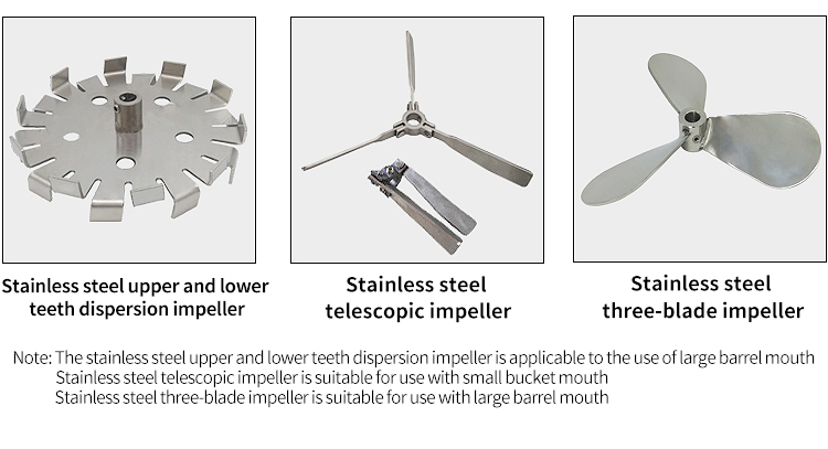 Small mixer for high viscosity liquids