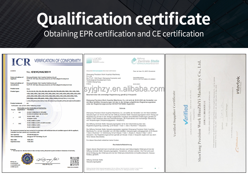 Multiple specifications of screening equipment