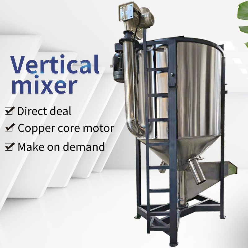 Large stainless steel vertical drying mixer