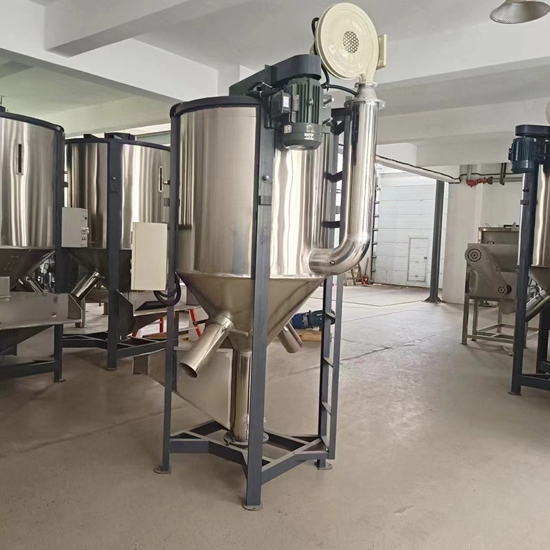 Large stainless steel vertical drying mixer