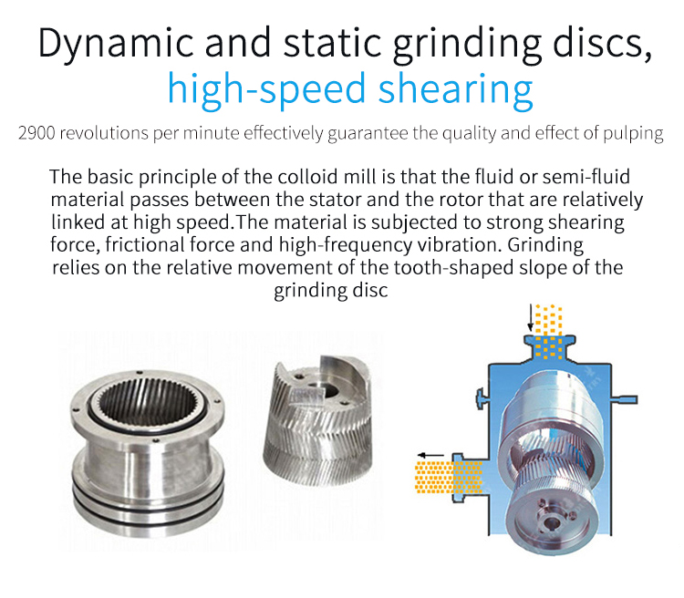 Circular stainless steel juice and jam grinder