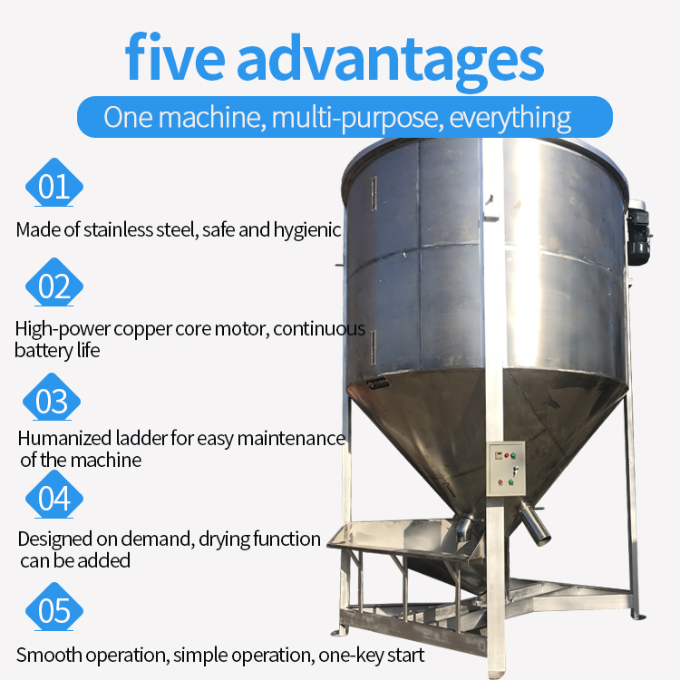 Large stainless steel mixer