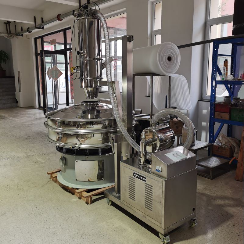 Mobile vacuum feeding machine