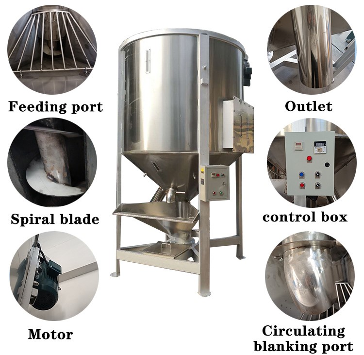 Plastic granule mixer