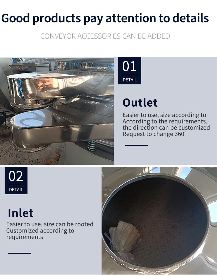 Stainless steel vibrating screen Stainless steel vibrating screen