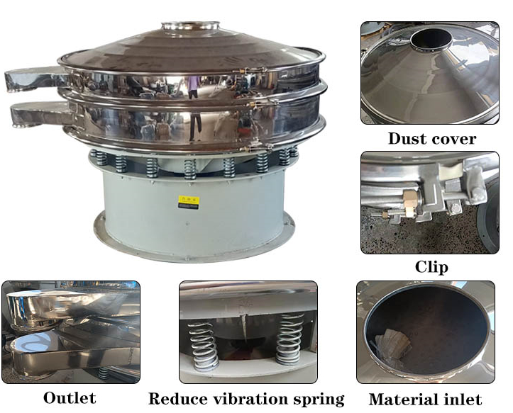 Dry powder particle vibrating screen Dry powder particle vibrating screen