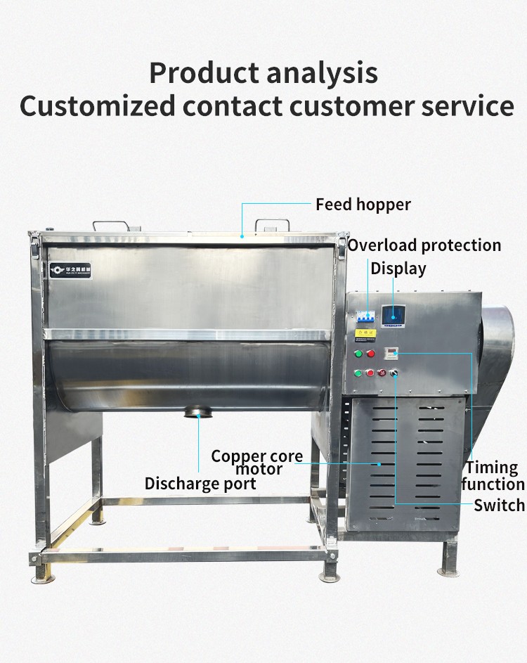 Horizontal heating mixer