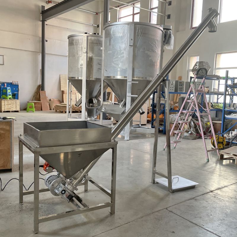 Inclined screw conveyor