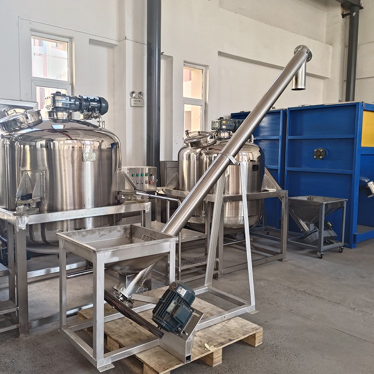 Inclined screw conveyor