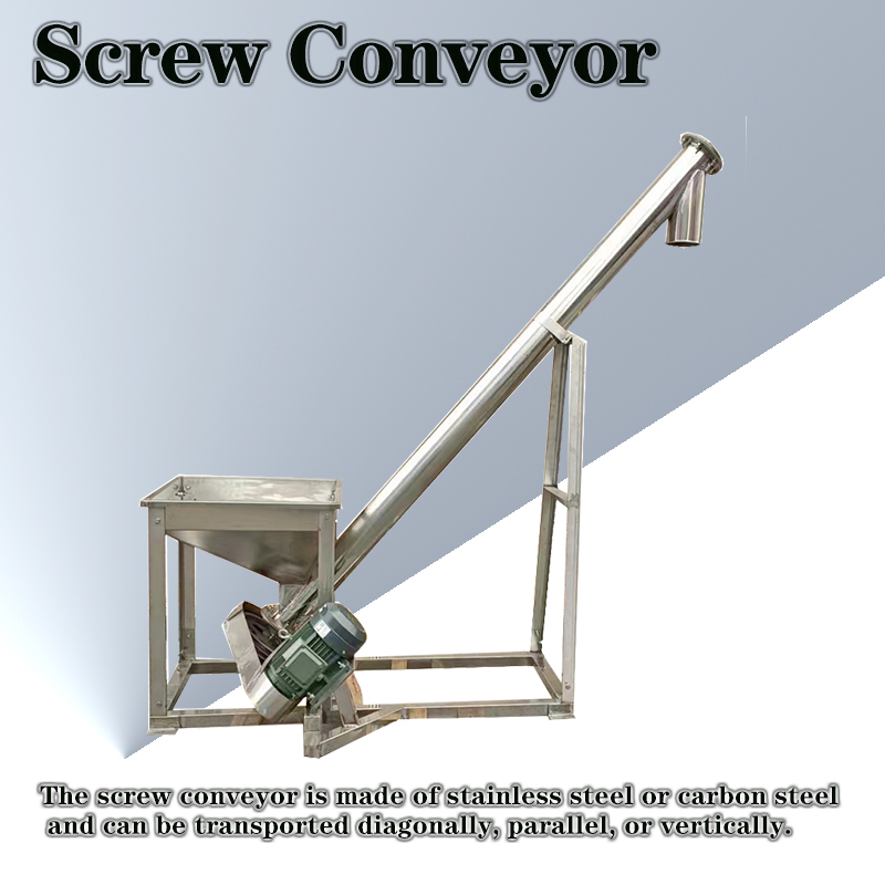 Inclined spiral feeder