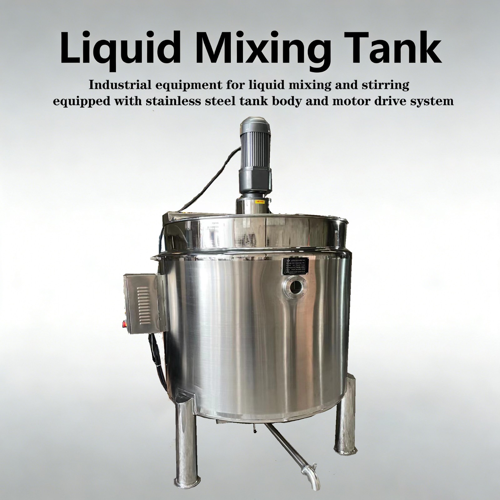 Steam heated mixing tank