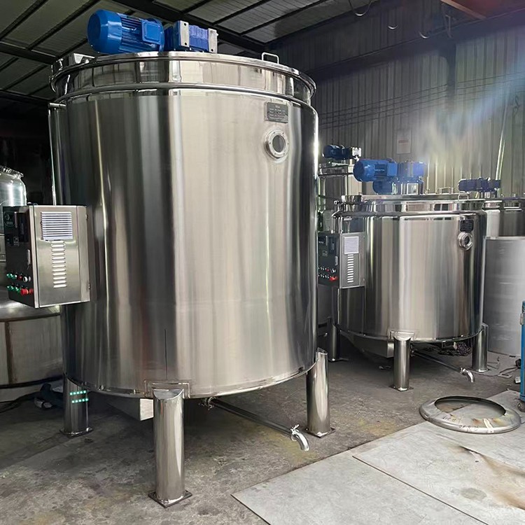 Coil heating mixing tank