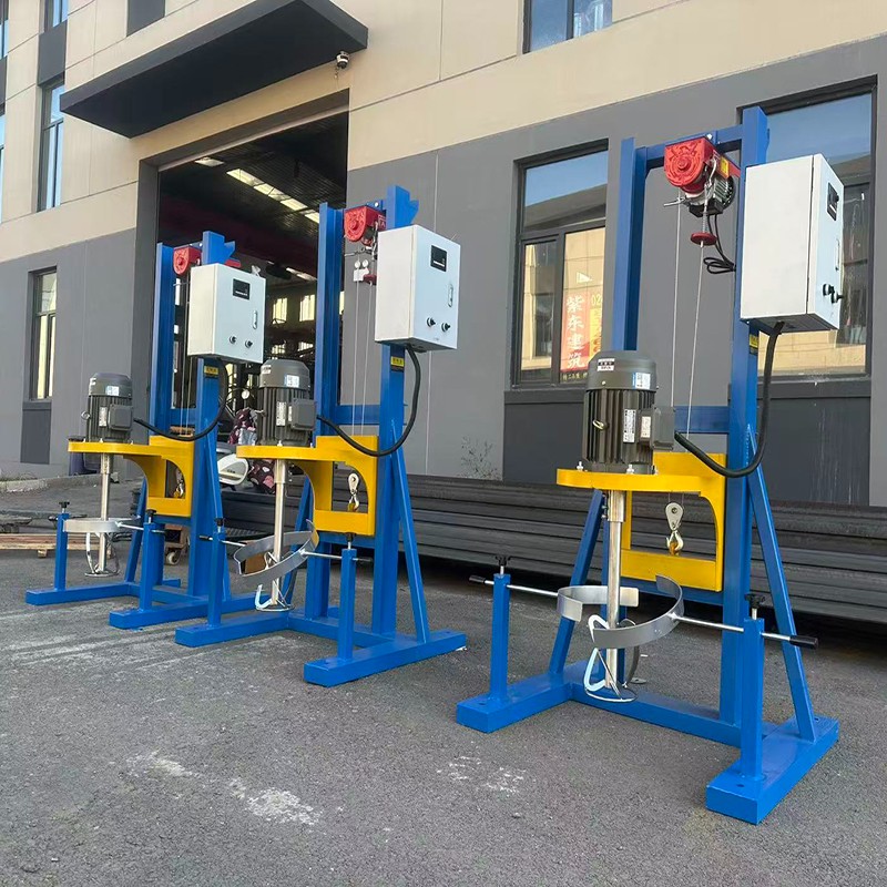 Hydraulic lifting mixer