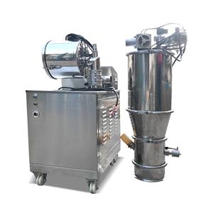 The vacuum powder suction machine equipment has been completed, solving the problem of closed material transportation