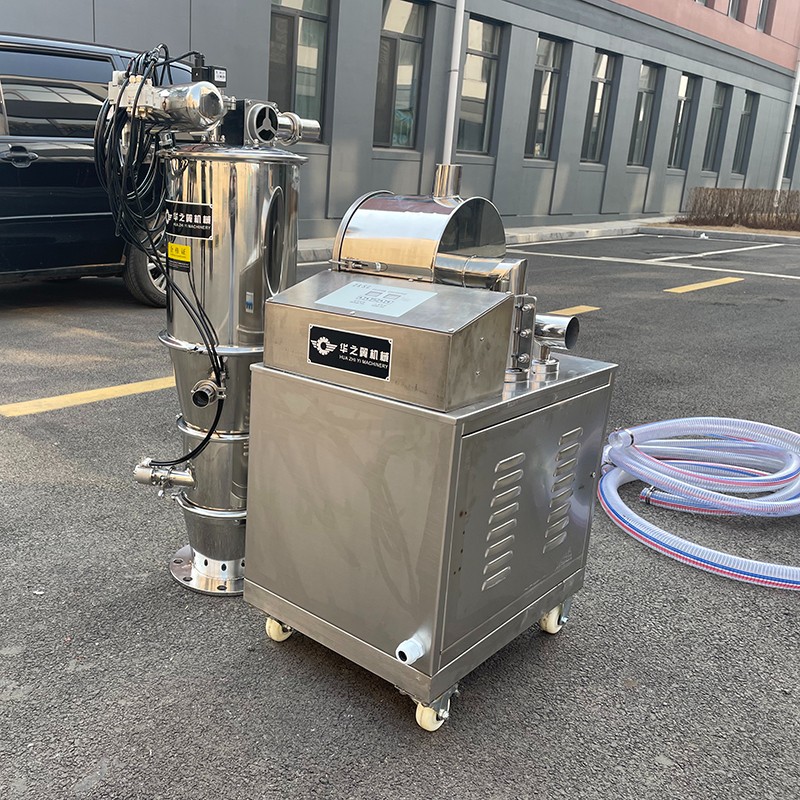 Closed vacuum feeding machine