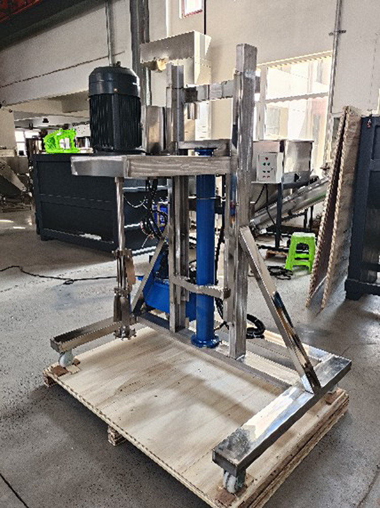 Stainless steel bucket lifting mixer