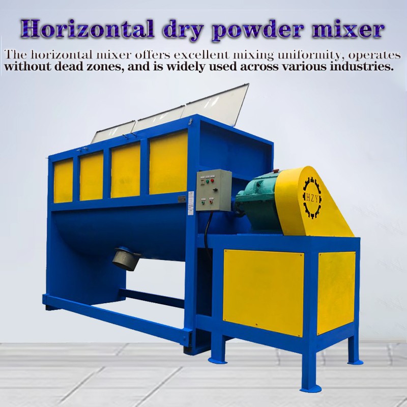 Stainless steel horizontal mixer