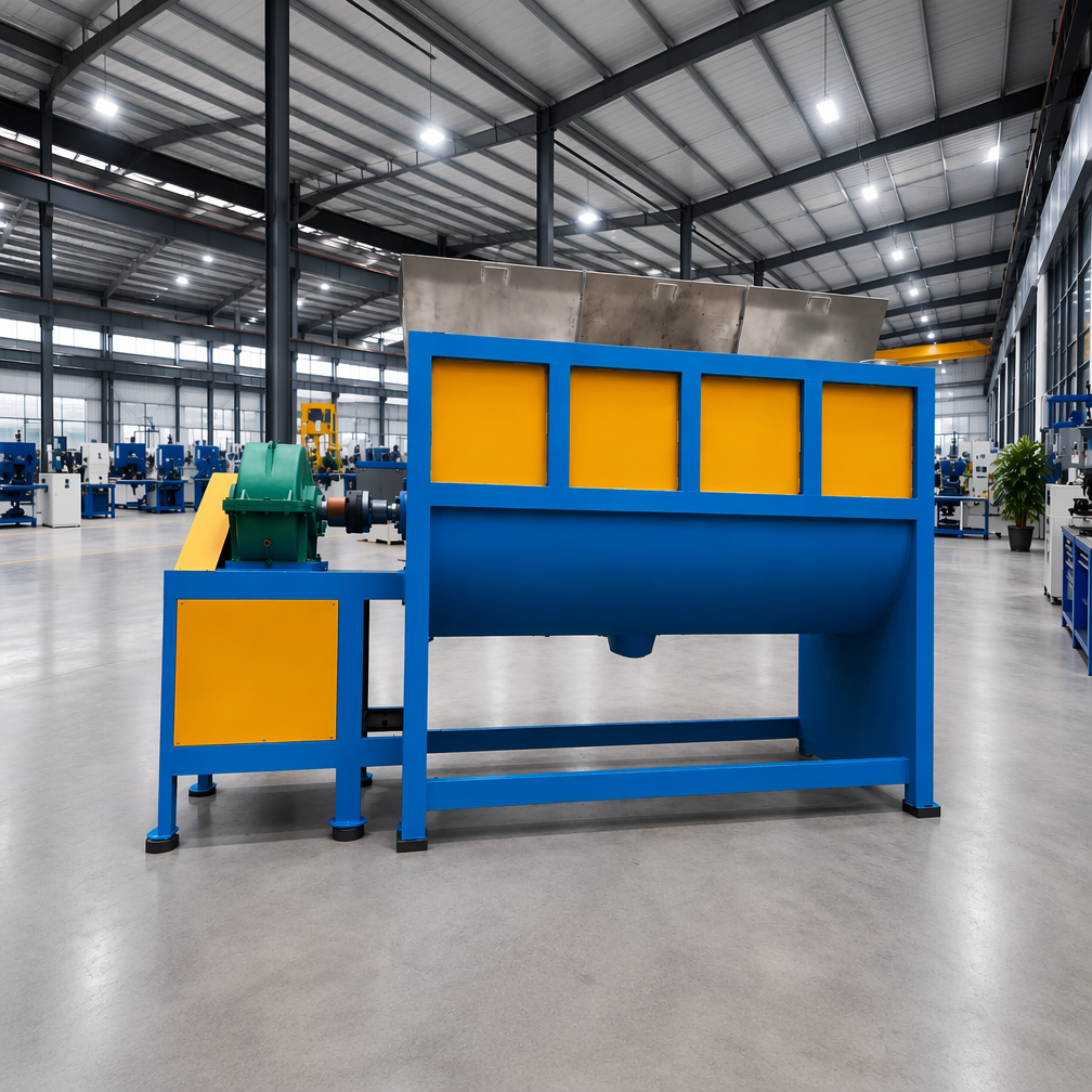 Stainless steel horizontal mixer