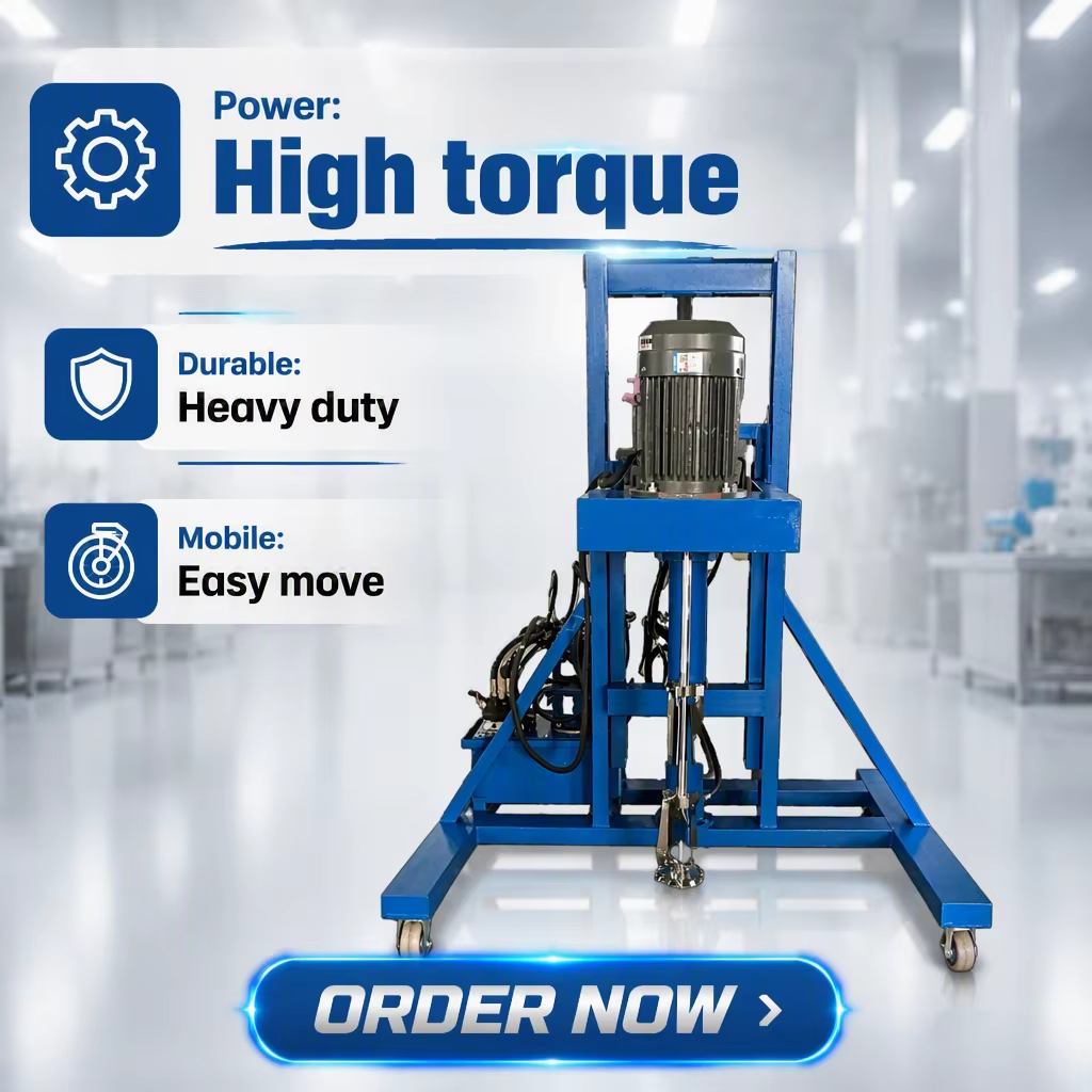 Hydraulic lifting mixer
