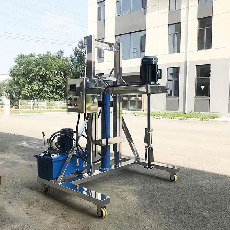 Hydraulic lifting mixer