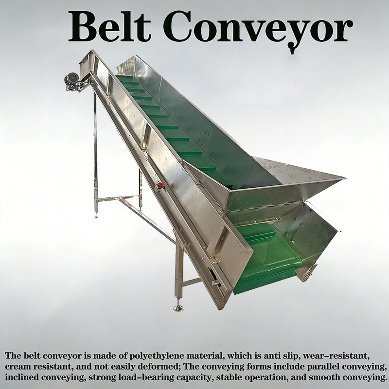 PVC skirt edge baffle belt conveyor