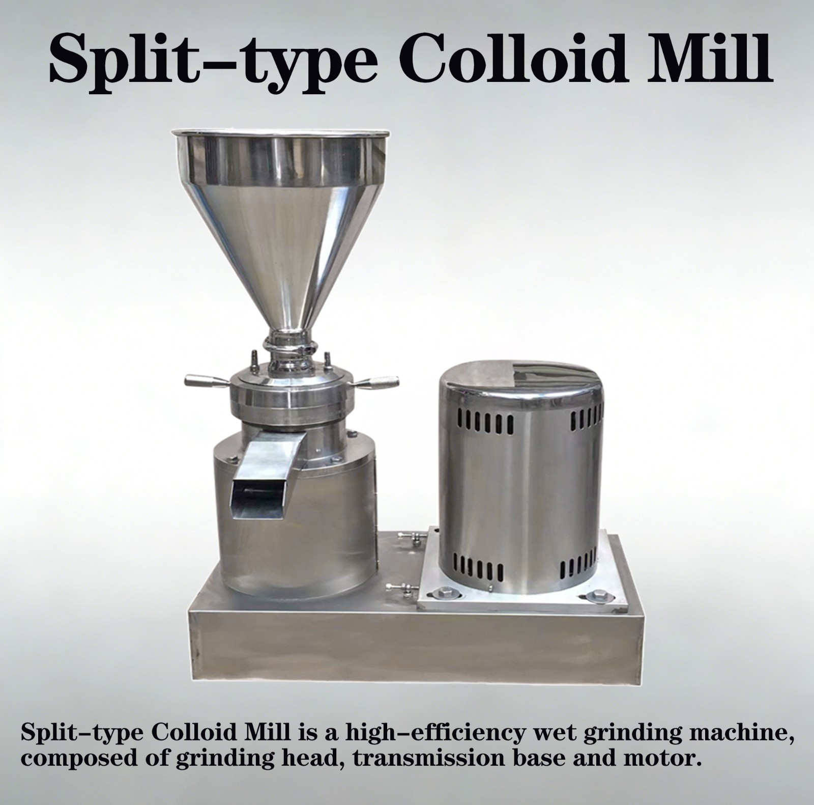 High speed grinding colloid mill