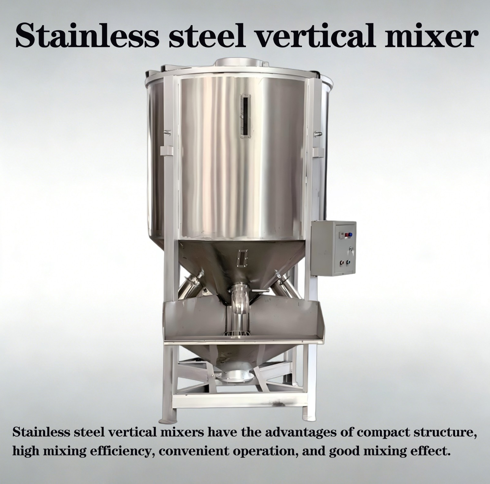 Plastic granule vertical mixer