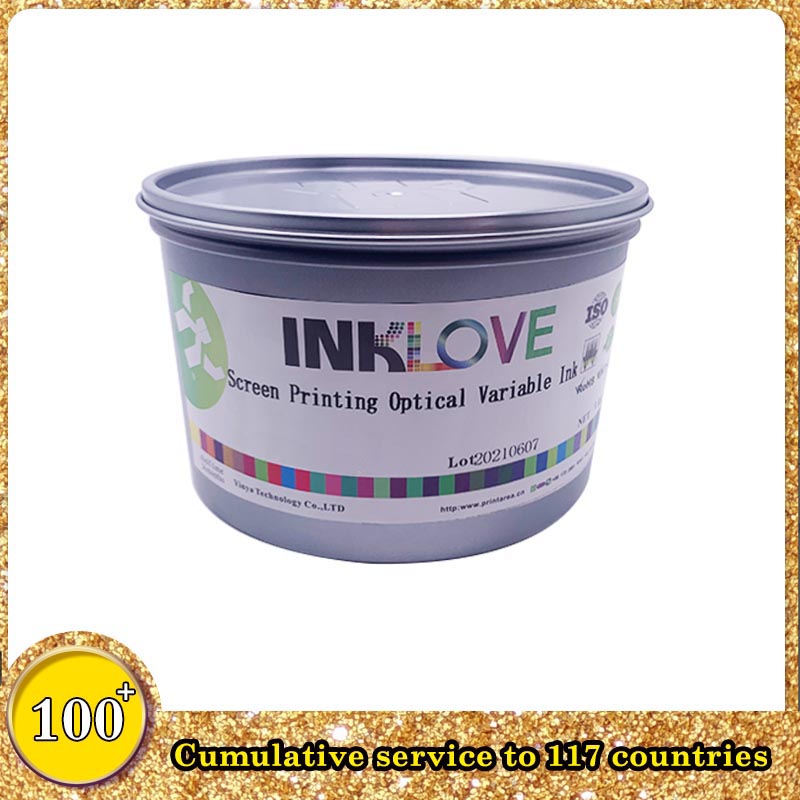 Inklove Screen Printing Optical Variable Ink Green to Blue