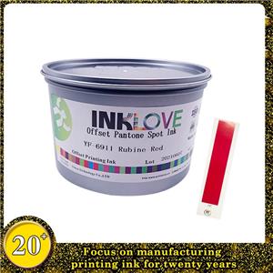 YF-6914 Kırmızı 032 Pantone Ofset Baskı Mürekkebi