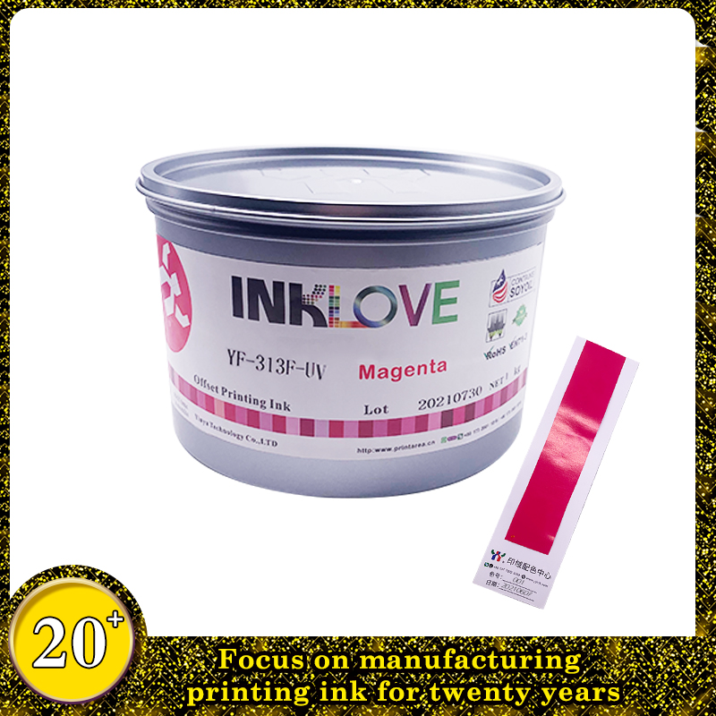 YF-313F UV Ink for Offset Printing CMYK