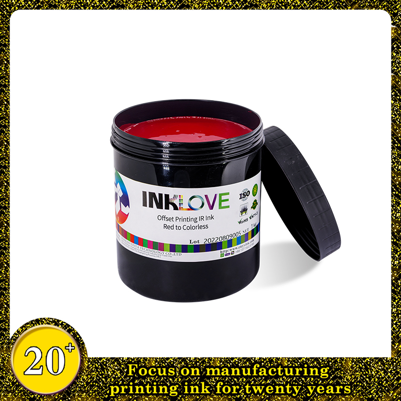 Red to Cololrless Infrared Absorption Ink for Screen/Offset Printing