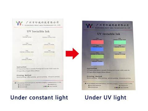 Tinta invisible UV: preparación y clasificación de tinta fluorescente invisible UV
