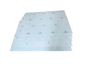 La introducción de la lámina de embalaje inferior