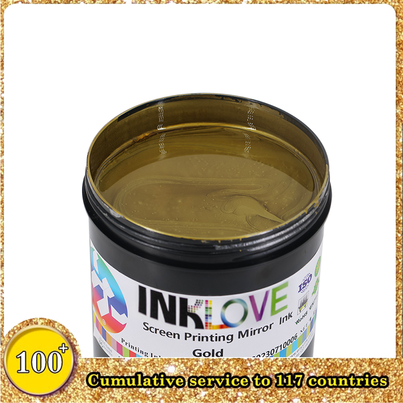 Gold Color Screen Printing Mirror Ink