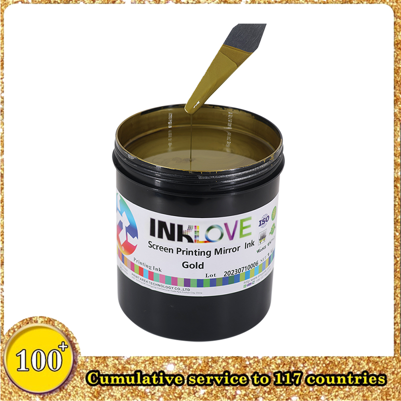 Gold Color Screen Printing Mirror Ink