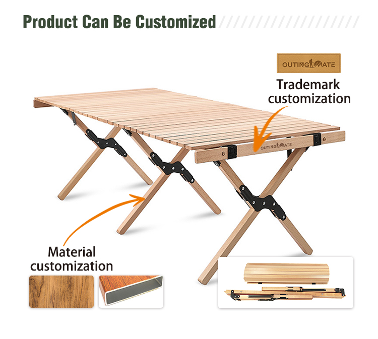 Klappbarer Picknick-Außen-Campingtisch aus Holz,Niedriger Preis