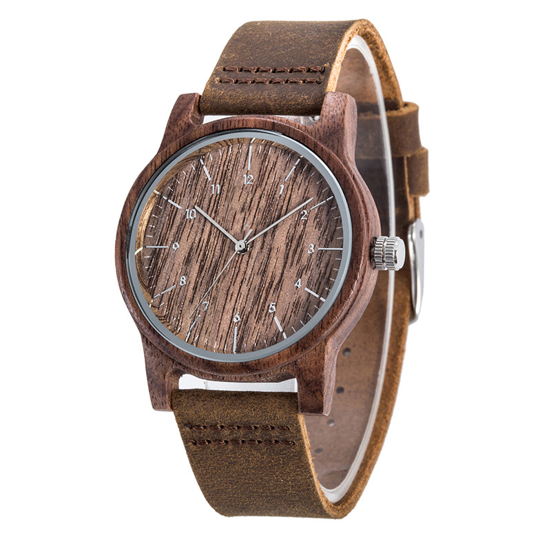 Quartz Wood Wrist Watch