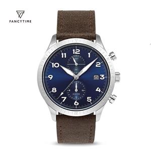 Waterproof leather men quartz watches