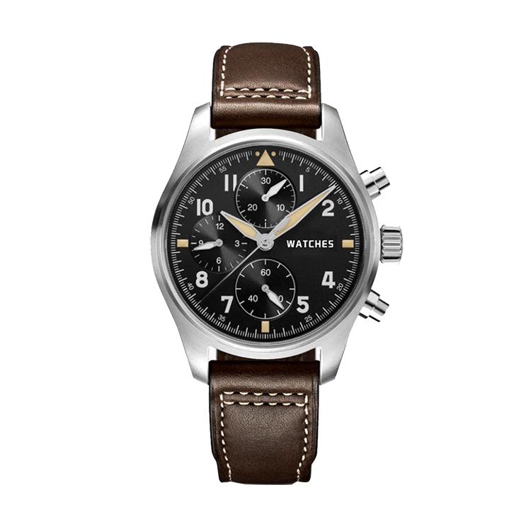 Leather Men Chronograph Watch Manufacturers, Leather Men Chronograph Watch Factory, Supply Leather Men Chronograph Watch