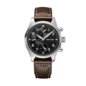 Leather Men Chronograph Watch